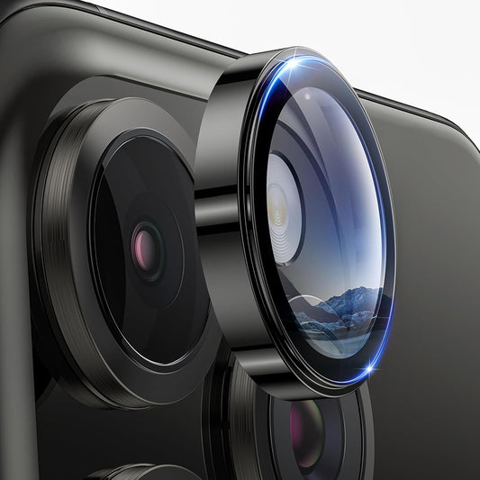 Lito S+ takakameran suojakalvo Apple iPhone 16 Pro Max / 16 Pro -puhelimille, karkaistu lasi, musta
