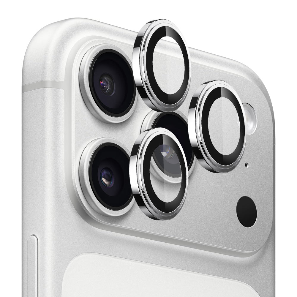 Lito S+ takakameran suojakalvo Apple iPhone 18 Pro / 18 Pro Max -puhelimille, karkaistu lasi, hopea