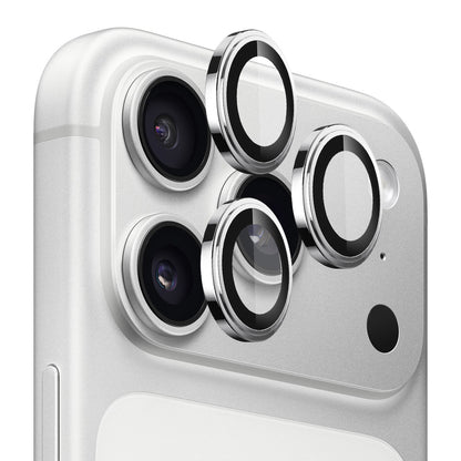 Lito S+ takakameran suojakalvo Apple iPhone 18 Pro / 18 Pro Max -puhelimille, karkaistu lasi, hopea