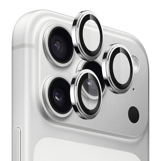 Lito S+ takakameran suojakalvo Apple iPhone 18 Pro / 18 Pro Max -puhelimille, karkaistu lasi, hopea