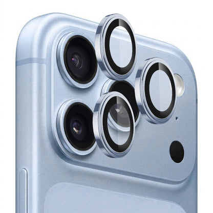 Lito S+ takakameran suojakalvo Apple iPhone 18 Pro / 18 Pro Max -puhelimille, karkaistu lasi, sininen