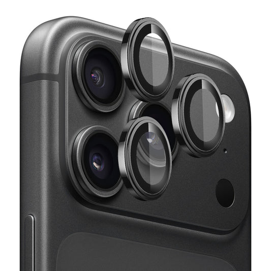 Lito S+ takakameran suojakalvo Apple iPhone 18 Pro / 18 Pro Max -puhelimille, karkaistu lasi, musta