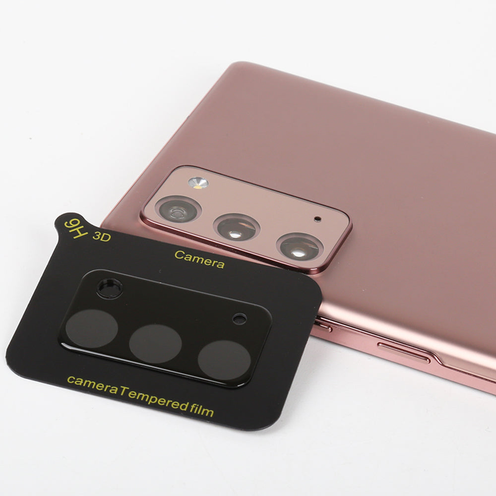 Lito S+ takakameran suojakalvo Samsung Galaxy Note 20 5G N981 / Note 20 N980, Panssarilasi, Musta