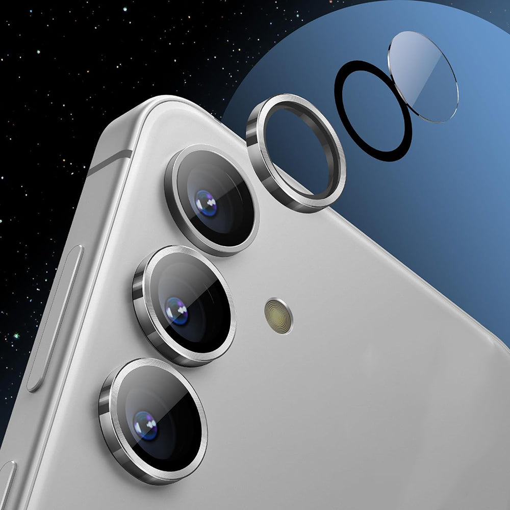 Takakameran suojakalvo Lito S+ Samsung Galaxy S25+ S936:lle, karkaistu lasi, musta
