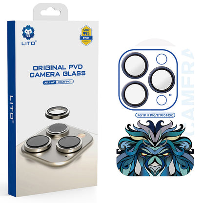 Takakameran suojakalvo Lito Titanium AR Apple iPhone 17 Pro Max / 17 Pro, Panssarilasi, Tummansininen