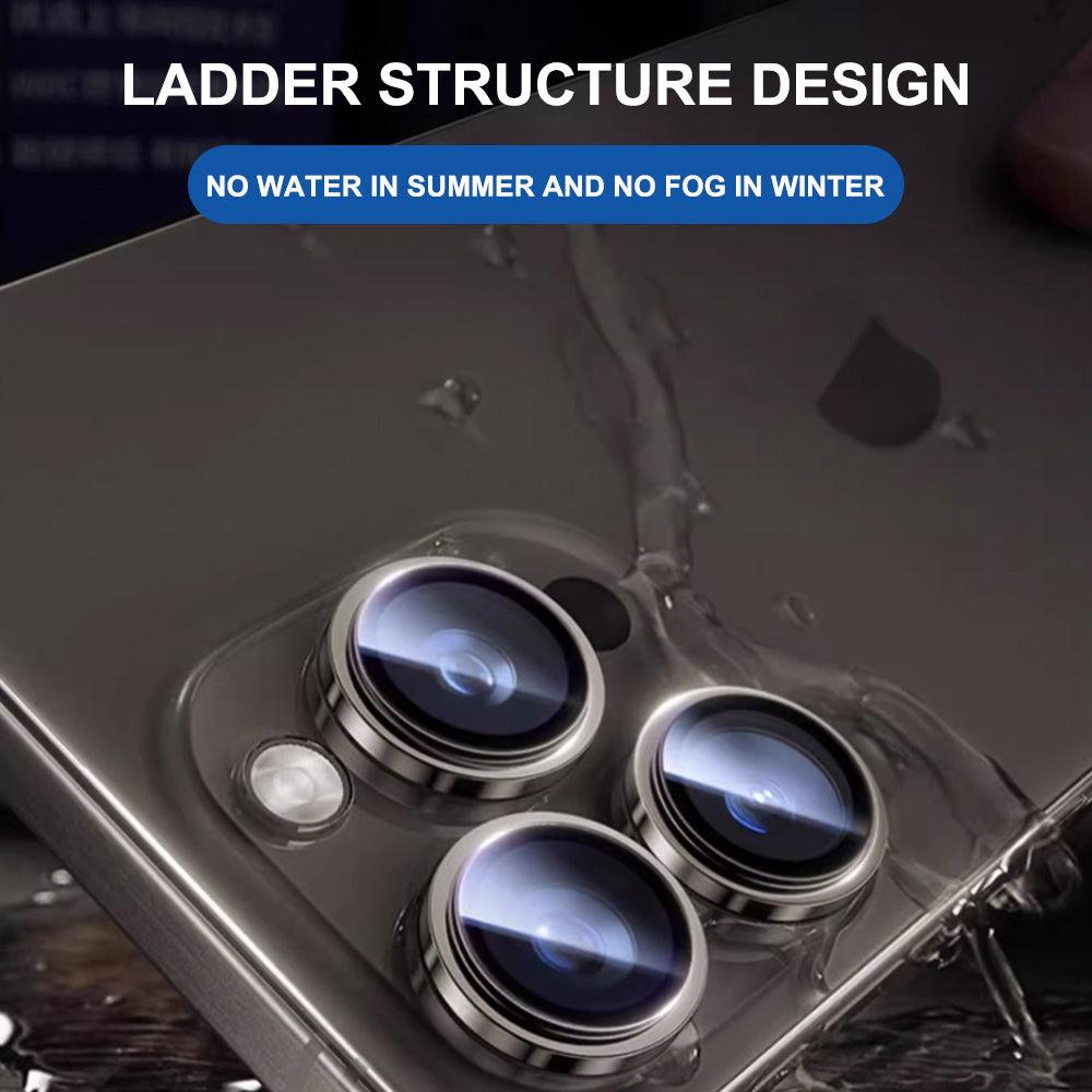 Lito Titanium AR takakameran suojakalvo Apple iPhone 18 Pro / 18 Pro Max -puhelimille, karkaistu lasi, hopea