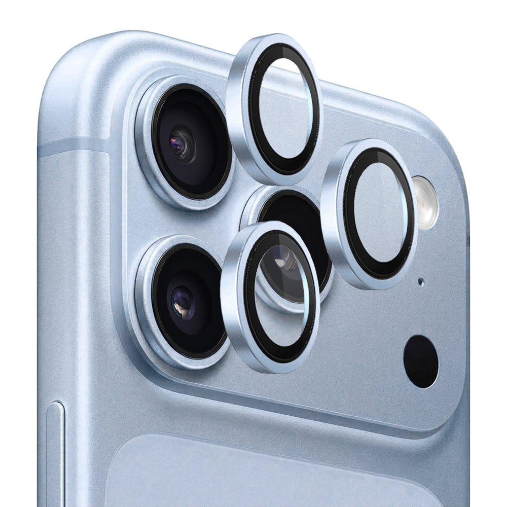 Lito Titanium AR takakameran suojakalvo Apple iPhone 18 Pro / 18 Pro Max -puhelimille, karkaistu lasi, sininen