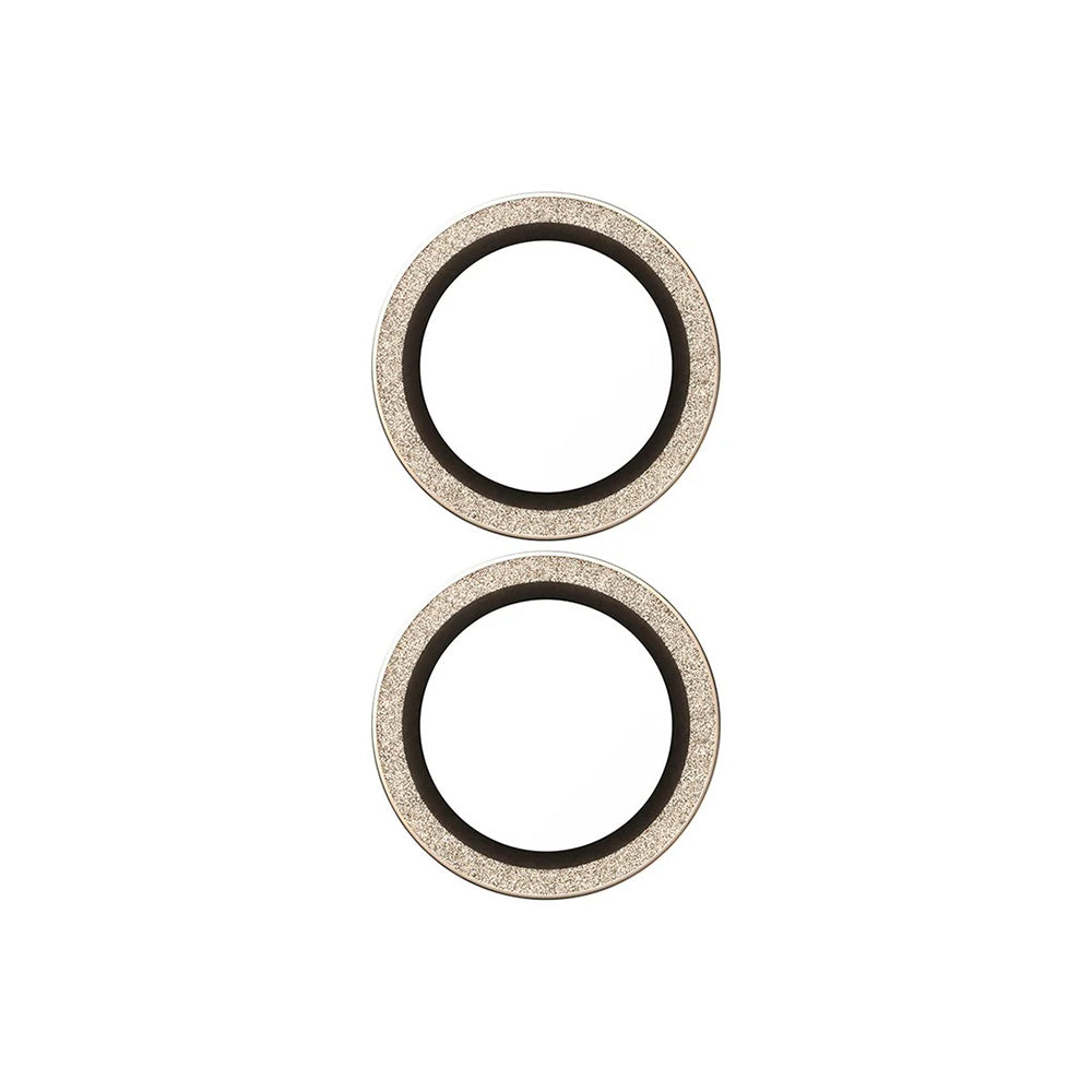 PanzerGlass Hoops Glitter takakameran suojakalvo Apple iPhone 17 / 16 Plus / 16, Karkaistu lasi, Kultainen
