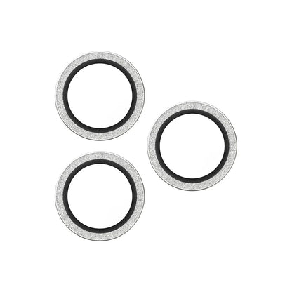 Takakameran suojakalvo PanzerGlass Hoops Glitter Apple iPhone 17 Pro Max / 17 Pro / 16 Pro Max / 16 Pro, Karkaistu lasi, Hopea