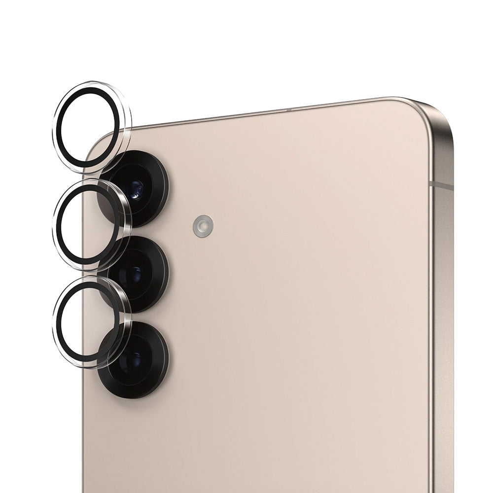 PanzerGlass Hoops -takakameran suojakalvo Samsung Galaxy S25+ S936, karkaistu lasi, läpinäkyvä