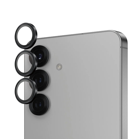 PanzerGlass Hoops -takakameran suojakalvo Samsung Galaxy S25 S931:lle, karkaistu lasi, musta