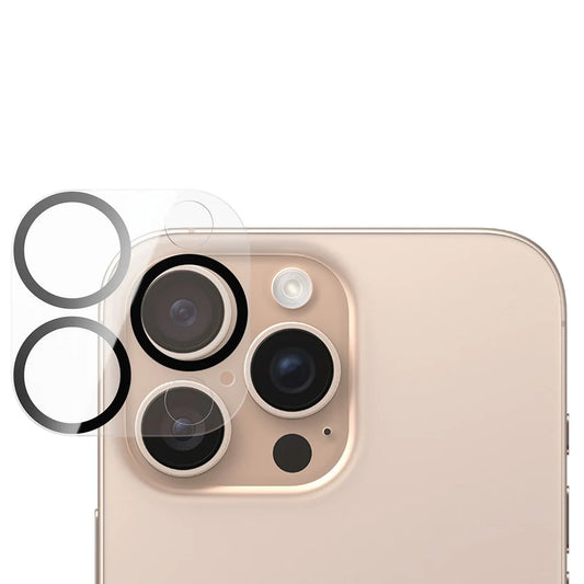 PanzerGlass PicturePerfect takakameran suojakalvo Apple iPhone 16 Pro Max / 16 Pro, karkaistu lasi, läpinäkyvä