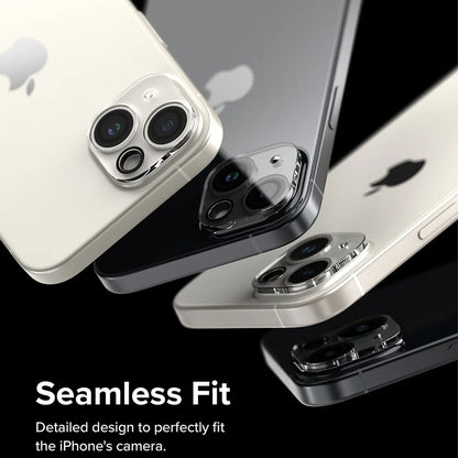 Ringke-suojakalvo Apple iPhone 15 Plus / 15 -puhelimen takakameralle, karkaistu lasi, 2 kappaleen setti, läpinäkyvä