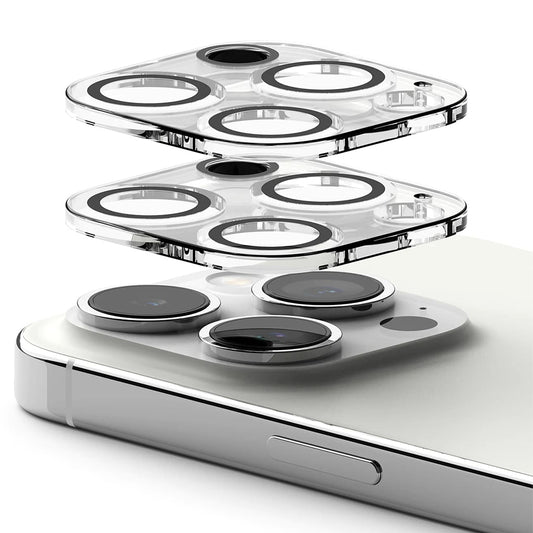 Ringke-suojakalvo Apple iPhone 15 Pro Max -puhelimen takakameralle, karkaistu lasi, 2 kappaleen setti, läpinäkyvä