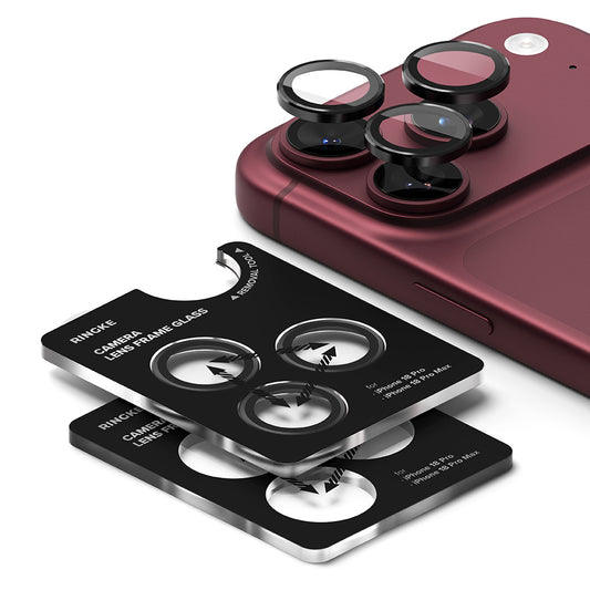 Ringke takakameran suojakalvo Apple iPhone 18 Pro / 18 Pro Max -puhelimille, karkaistu lasi, 2 kappaleen setti, läpinäkyvä
