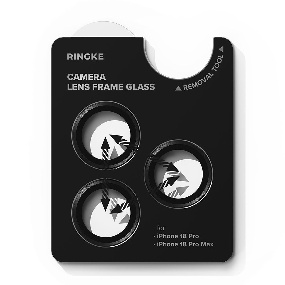 Ringke Rear Camera Protective Film for Apple iPhone 18 Pro / 18 Pro Max, Tempered Glass, Set of 2 Pieces, Transparent