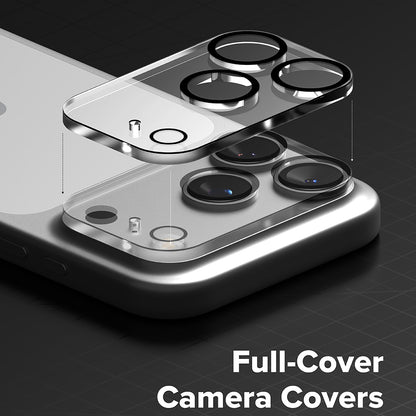 Ringke takakameran suojakalvo Apple iPhone 18 Pro Maxille, karkaistu lasi, 2 kappaleen setti, läpinäkyvä