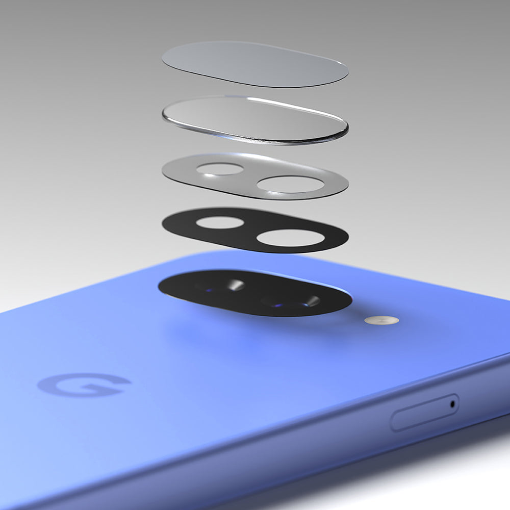 Suojakalvo Ringke Takakamera Google Pixel 10a, Panssarilasi, 2 kappaleen setti, Läpinäkyvä
