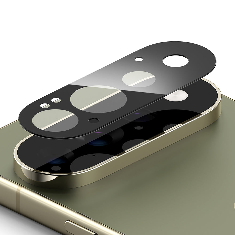Ringke takakameran suojakalvo Google Pixel 11 Pro:lle, karkaistu lasi, 2 kappaleen setti, musta