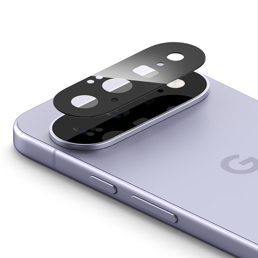 Takakameran suojakalvo Ringke Google Pixel 11:lle, Karkaistu lasi, 2 kappaleen setti, Musta