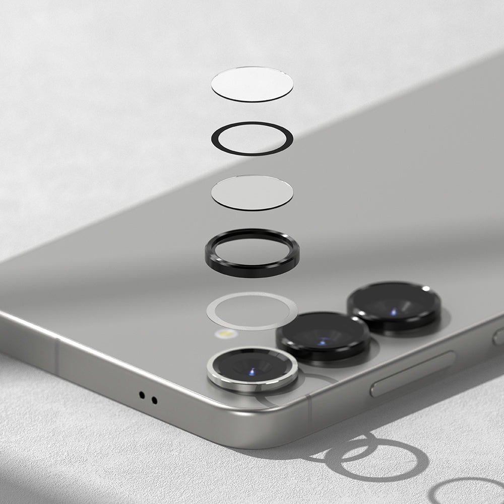 Suojakalvo Ringke takakameralle Samsung Galaxy S25 S931, karkaistu lasi, musta