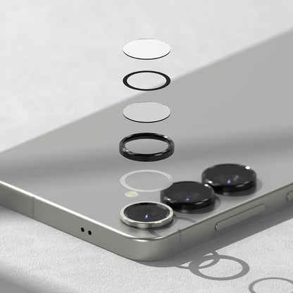 Suojakalvo Ringke takakameralle Samsung Galaxy S25 S931, karkaistu lasi, musta