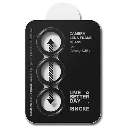 Suojakalvo Ringke takakameralle Samsung Galaxy S25 S931, karkaistu lasi, musta