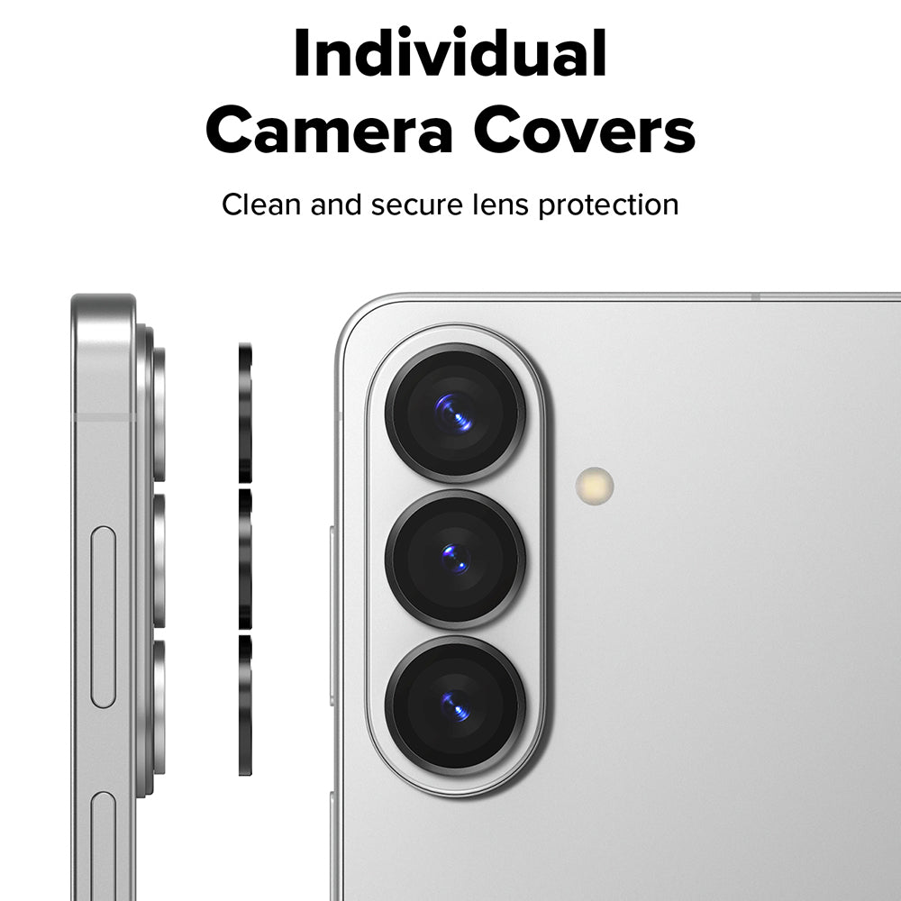 Suojakalvo Ringke takakameralle Samsung Galaxy S26 Plus S947 / S26, Karkaistu lasi, 2 kappaleen setti, Musta