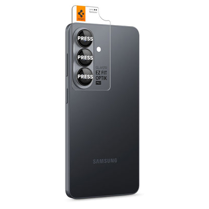 Takakameran suojakalvo Spigen GlastR EZ FIT Optik Pro HD Samsung Galaxy S26 S942:lle, Karkaistu lasi, 2 kappaleen setti, Musta AGL11099