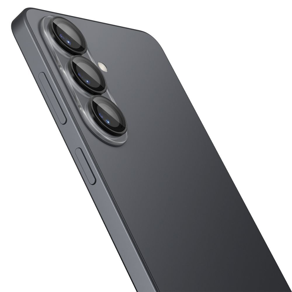 Takakameran suojakalvo Spigen GlastR EZ FIT Optik Pro HD Samsung Galaxy S26 S942:lle, Karkaistu lasi, 2 kappaleen setti, Musta AGL11099