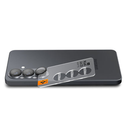 Takakameran suojakalvo Spigen GlastR EZ FIT Optik Pro HD Samsung Galaxy S26 S942:lle, Karkaistu lasi, 2 kappaleen setti, Musta AGL11099