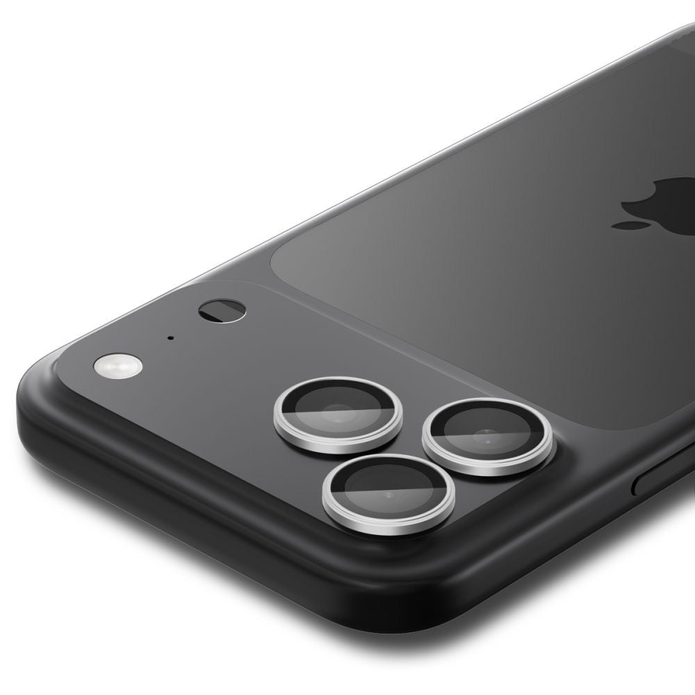 Spigen GlastR EZ FIT Optik Pro takakameran suojakalvo Apple iPhone 17 Pro Max / 17 Pro, karkaistu lasi, 2 kappaleen setti, hopea