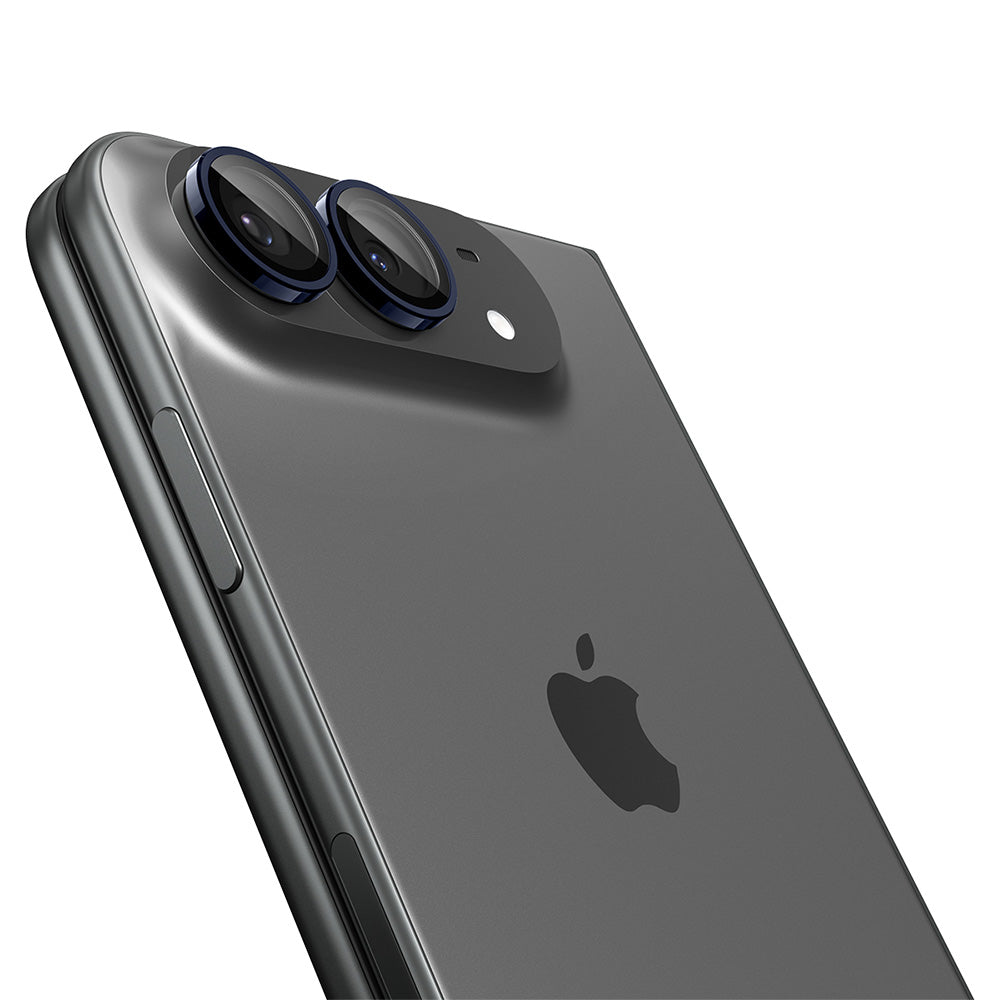 Takakameran suojakalvo Spigen GlastR EZ FIT Optik Pro Apple iPhone Duolle, karkaistu lasi, 2 kappaleen setti, laivastonsininen AGL12011
