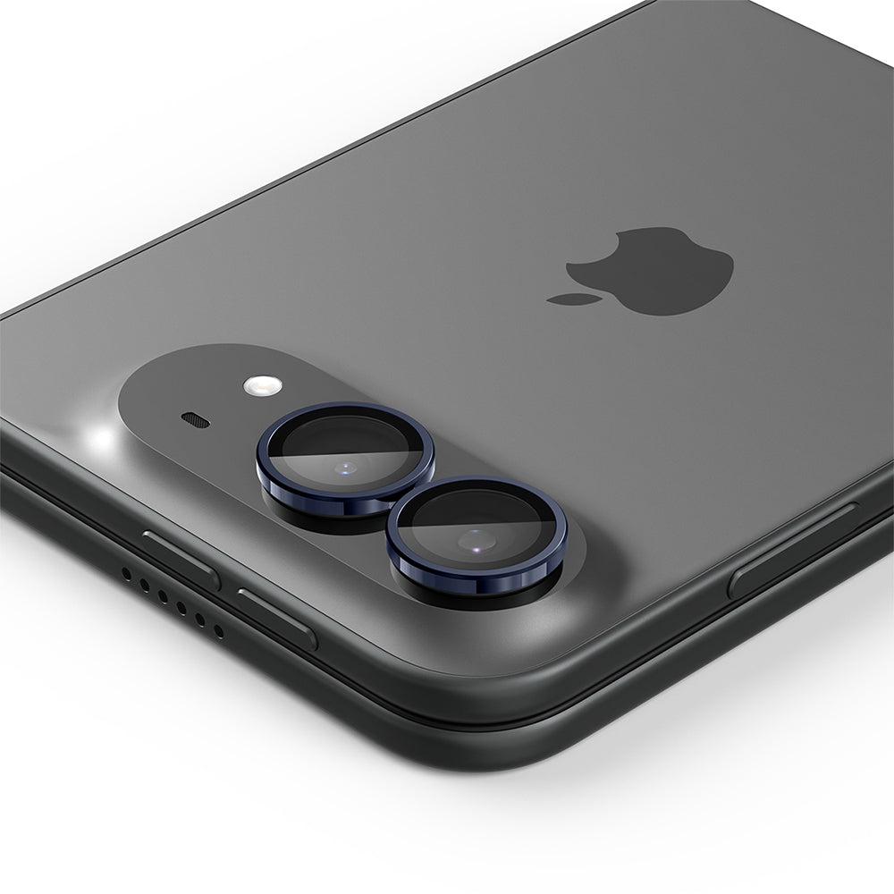 Takakameran suojakalvo Spigen GlastR EZ FIT Optik Pro Apple iPhone Duolle, karkaistu lasi, 2 kappaleen setti, laivastonsininen AGL12011