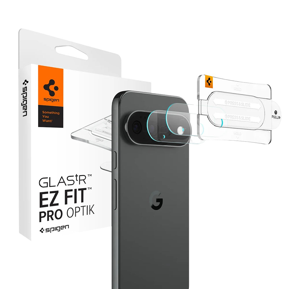 Spigen GlastR EZ FIT Optik Pro Rear Camera Protective Film for Google Pixel 11 Pro XL, Tempered Glass, Set of 2 pieces, Transparent AGL11489