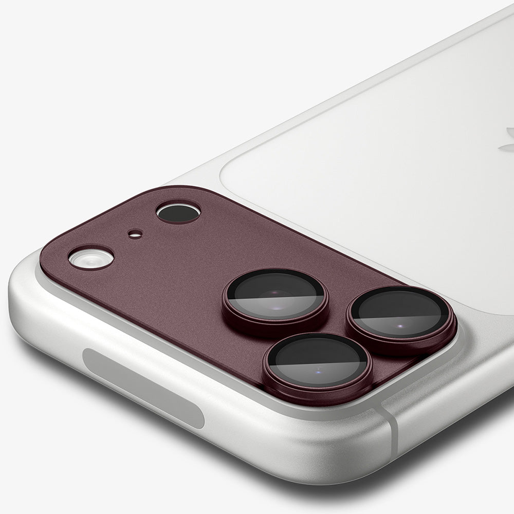 Spigen GlastR EZ FIT Optik Pro XL Rear Camera Protective Film for Apple iPhone 18 Pro, Tempered Glass, Burgundy AGL12036