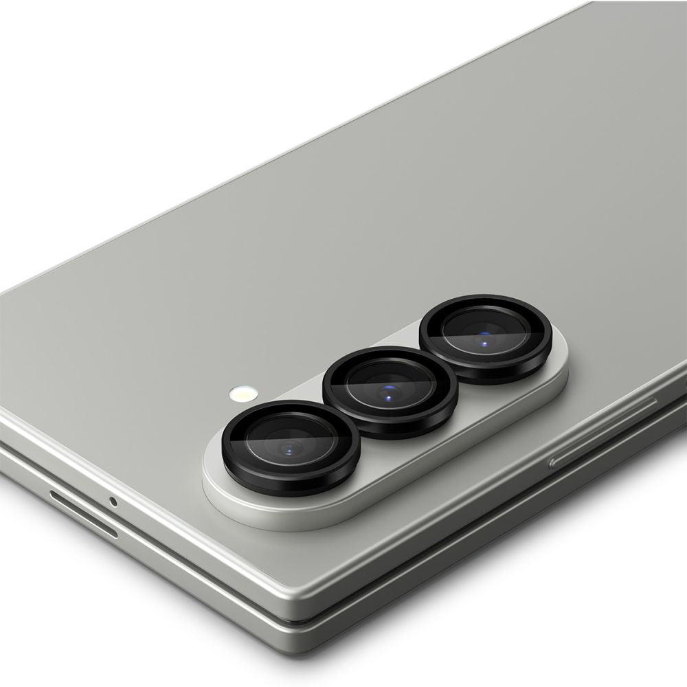 Takakameran suojakalvo Spigen GlastR EZ FIT Optik Pro HD Samsung Galaxy Z Fold7 F966:lle, Karkaistu lasi, 2 kappaleen setti, Musta AGL09581
