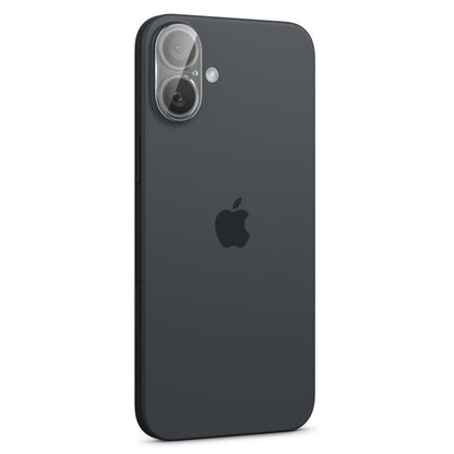 Spigen GlastR Optik takakameran suojakalvo Apple iPhone 16 Plus / 16:lle, karkaistu lasi, 2 kappaleen setti, läpinäkyvä AGL07923