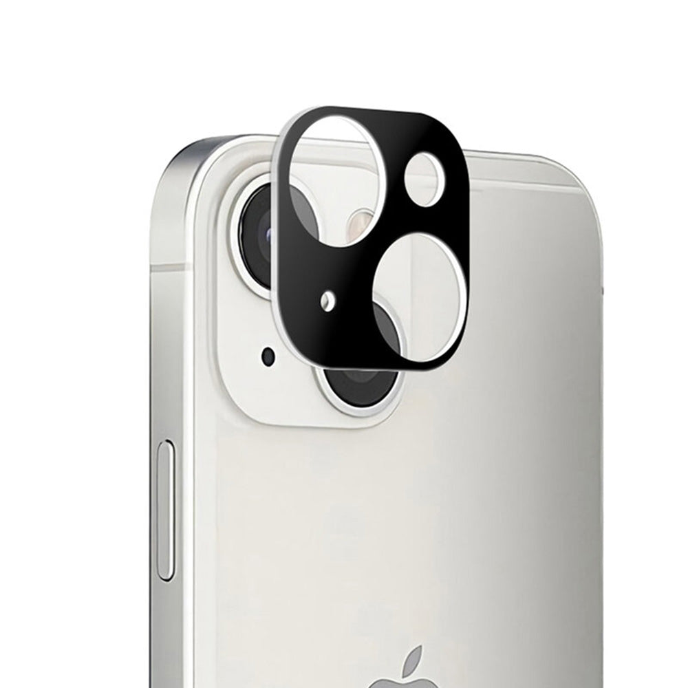 Techsuit takakameran suojakalvo Apple iPhone 13 mini / 13:lle, karkaistu lasi, musta