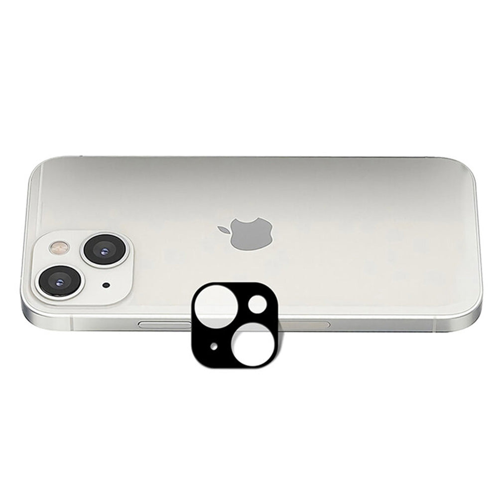 Techsuit takakameran suojakalvo Apple iPhone 13 mini / 13:lle, karkaistu lasi, musta
