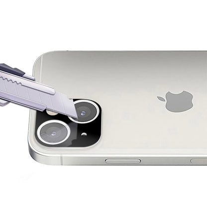 Techsuit takakameran suojakalvo Apple iPhone 13 mini / 13:lle, karkaistu lasi, musta