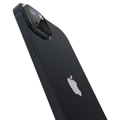 Techsuit takakameran suojakalvo Apple iPhone 14 Plus / 14:lle, karkaistu lasi, musta