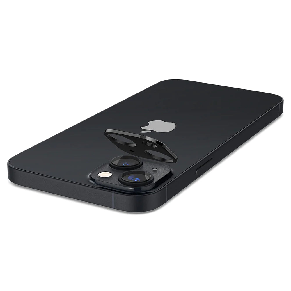 Techsuit takakameran suojakalvo Apple iPhone 14 Plus / 14:lle, karkaistu lasi, musta