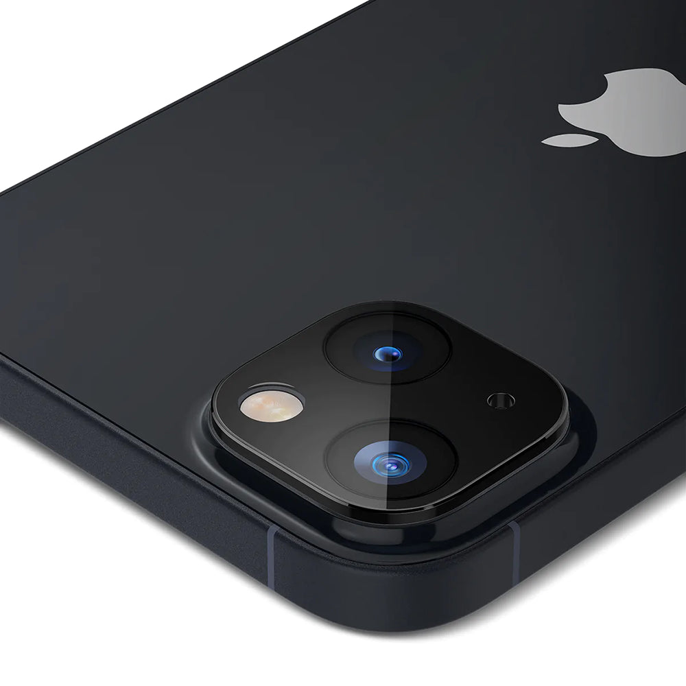 Techsuit takakameran suojakalvo Apple iPhone 14 Plus / 14:lle, karkaistu lasi, musta