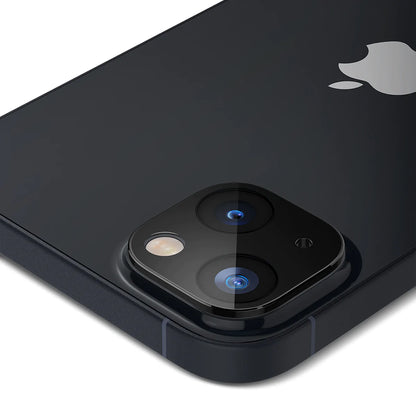 Techsuit takakameran suojakalvo Apple iPhone 14 Plus / 14:lle, karkaistu lasi, musta