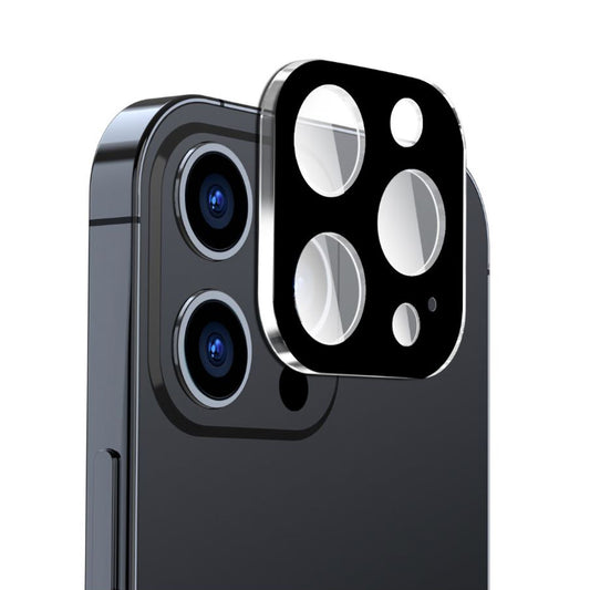 Techsuit takakameran suojakalvo Apple iPhone 16 Pro Max / 16 Pro -puhelimille, karkaistu lasi, musta