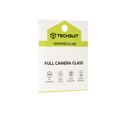Techsuit-suojakalvo Apple iPhone 17 Air -puhelimen takakameralle, Panssarilasi, Musta