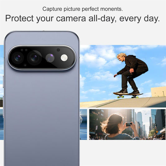 Takakameran suojakalvo Techsuit Google Pixel 11 Prolle, karkaistu lasi, musta