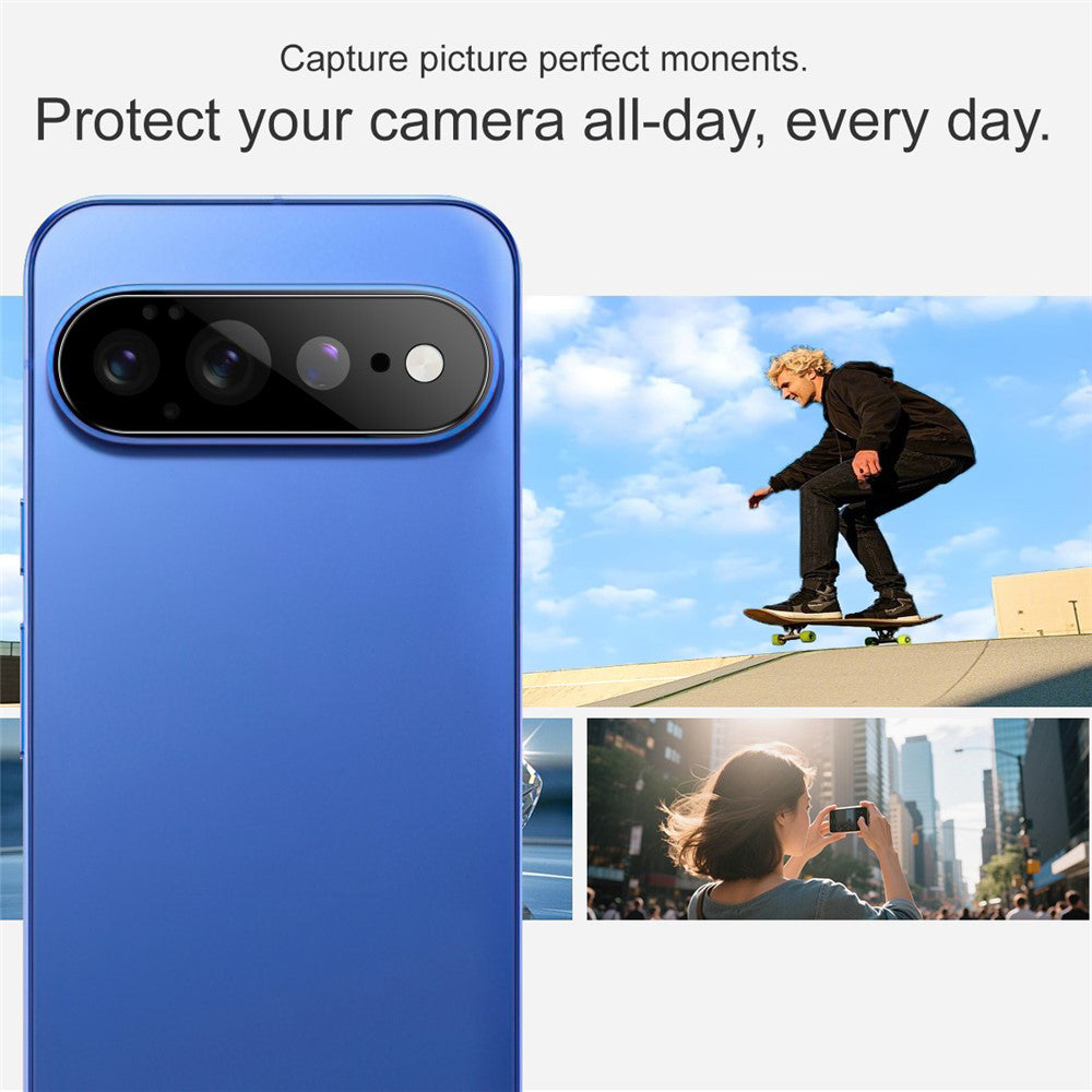 Takakameran suojakalvo Techsuit Google Pixel 11 Pro XL:lle, karkaistua lasia, musta