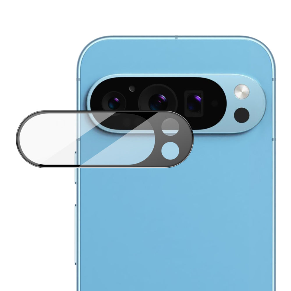 Techsuit takakameran suojakalvo Google Pixel 9 Pro XL:lle, karkaistu lasi, musta